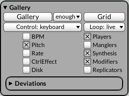 Multigrid gallery keyboard pitch players synthesis