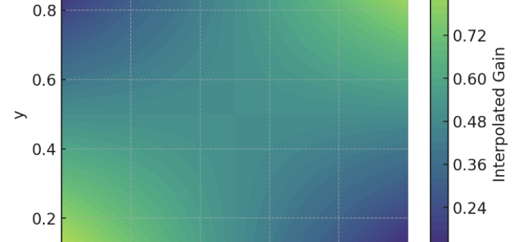 Wacom tablet as a performative and dynamic SFX generator (using bilinear interpolation)